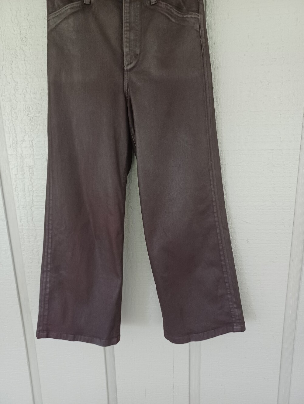 Favorite Daughter Mischa Coated Pant Size 27 High Rise Wide Leg In Cape Town - Picture 4 of 13